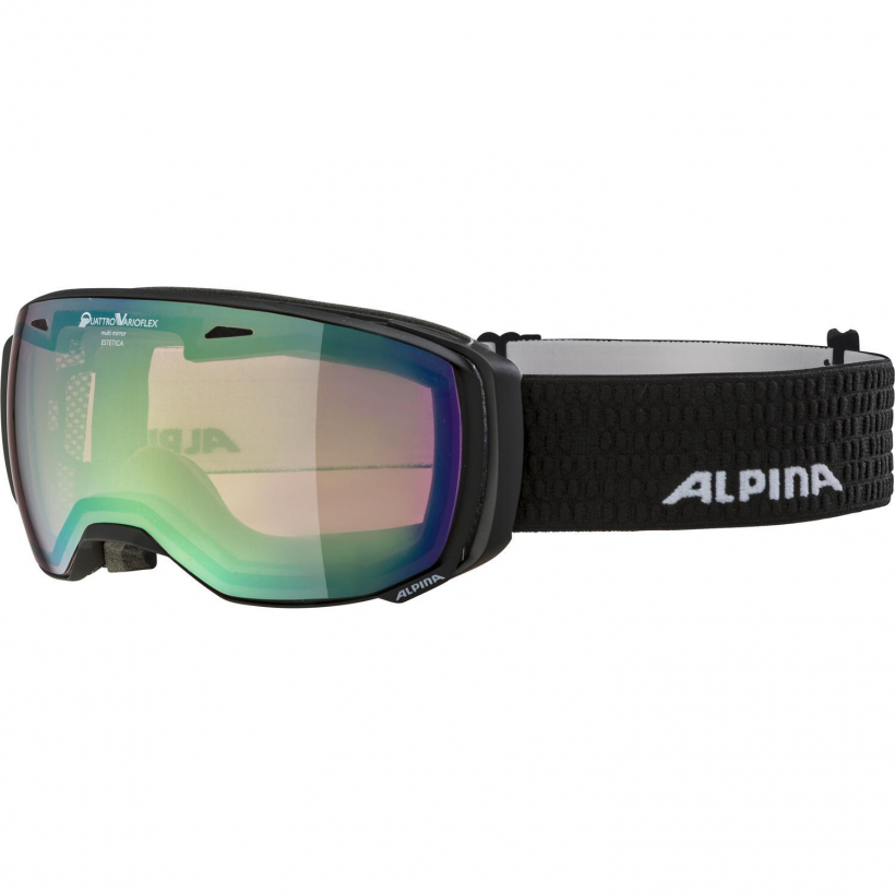 Очки горнолыжные Alpina 2018-19 Estetica Qvmm Black Matt Qvmm Green S2 женские (арт. A7252731) - 